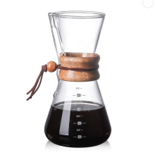with Borosilicate Glass Carafe and Reusable Stainless Steel Permanent Filter Manual Coffee Dripper Brewer Pour Over Coffee Maker