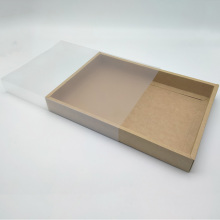 Frosted PVC Sleeve Sliding Box Kraft Paper Boxes