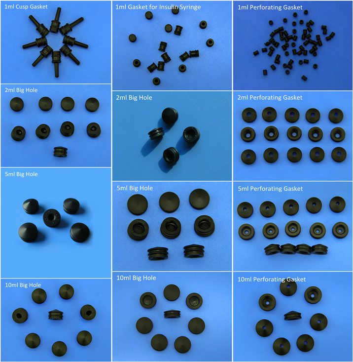 Syringe rubber gasket