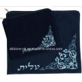 Velvet judaico Tallit e saco de Tefillin