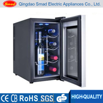 No Noise Glass Door Semi-Conductor Wine Cooler Without Compressor