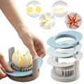 Multifunctional 3-in-1 boiled egg slicer egg chopper