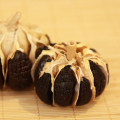 peeled black garlic without skin