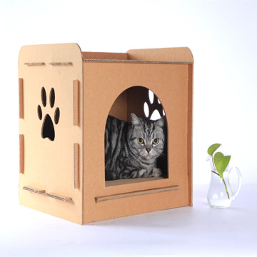 Corrugated Paper Cat Bed House