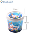 bucket food packaging IML container with cover