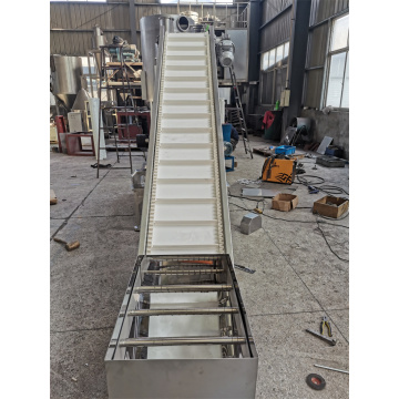 Food grade inclined belt conveyor machine