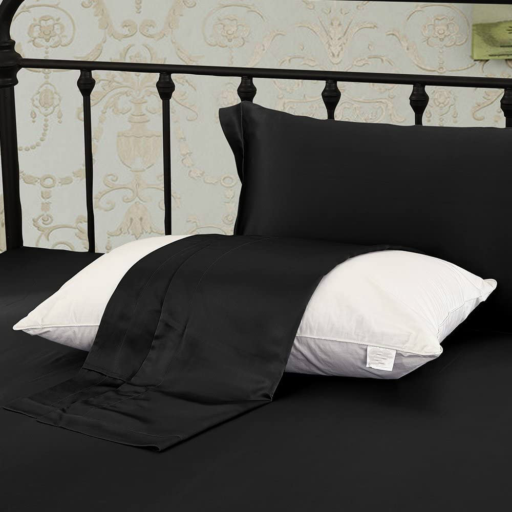 Black Silk Pillowcases