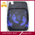 Footprint Fur Material Car Carpet Mat