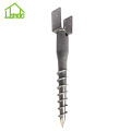 No Dig Ground Screw Anchor with U Bracket