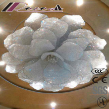 Hotel Decorativo Moderno Big Flowers Spectacular Crystal Hotel Project Pendant Lamp