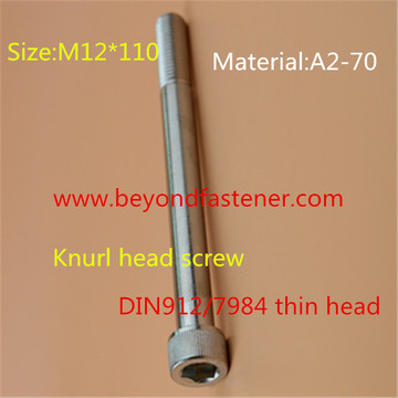 DIN912 / DIN7984 Tornillo de casquillo hexagonal Tornillo de casquillo principal