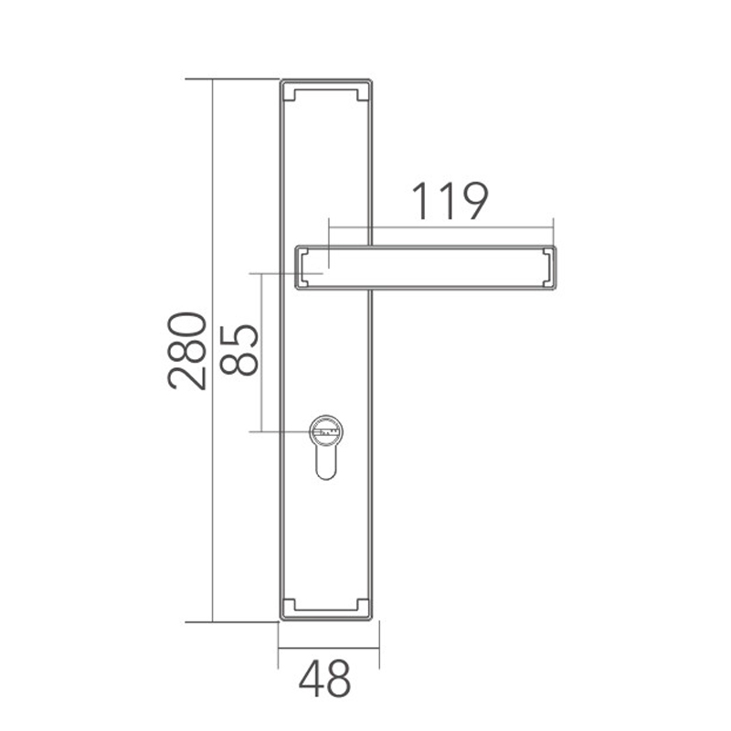 New Chinese style split lock New Chinese style split lock