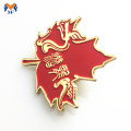 Customized Soft Enamel Red Maple Leaf Pin Badge