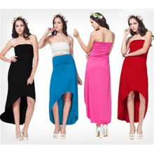 2015 Sexy Fashion Women Front Short Back Long Dress (50045-1)