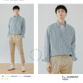 Moda Spring/Autumn coreano Business Casual Formal Shirt