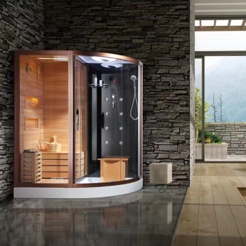 Steam sauna shower combination indoor sauna room