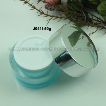 50g Oval Shape Acrylic Cosmetic Jar