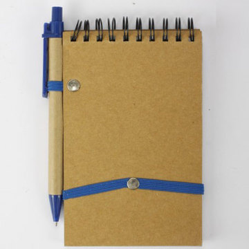 Cuaderno azul tapa respetuosos del medio ambiente