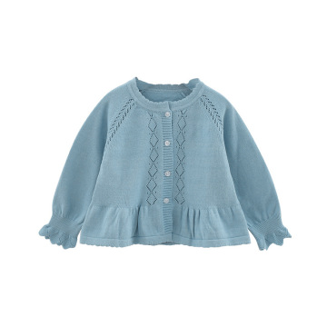 Vêtements bébé cardigan cardigan ciel bleu haut