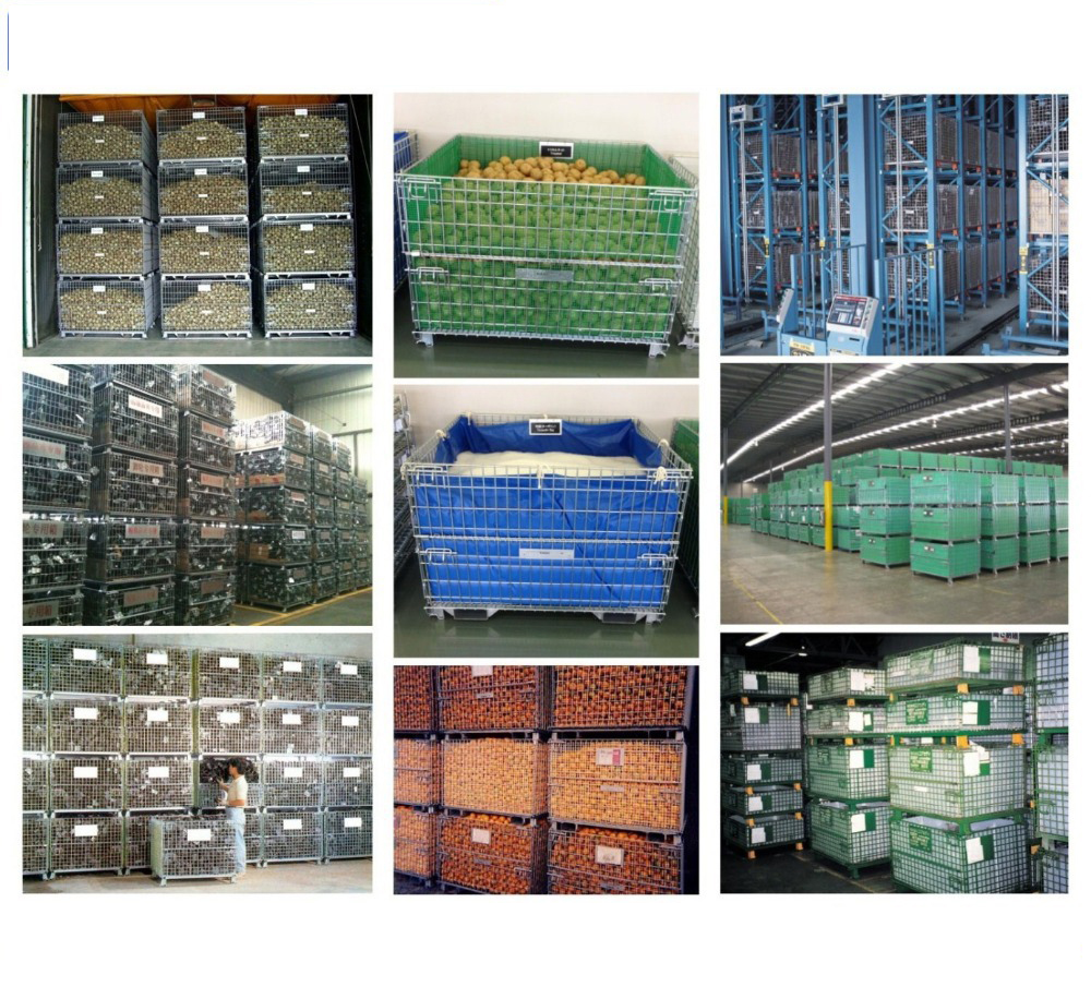 Collapsible Wire Pallet Cage