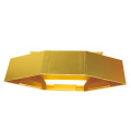 Foldable Gold Paper Hexagon Hat Packaging Box