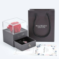 Acrylic Top Square Gift Box Rose Packaging