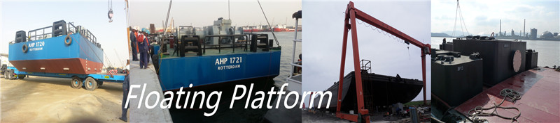 floating platform instrument for dredging