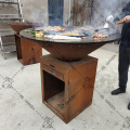 Metal Fire Pit Barbecue Grill BBQ