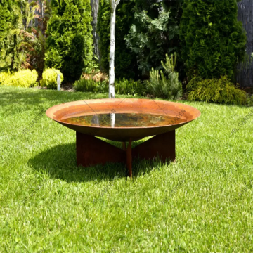 Outdoor Corten Steel Wood Burning Fire Pit