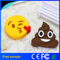 Hot Sale Cartoon PVC Emoji Power Bank Portable Mobile Battery Charger