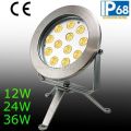 IP68 12W 24W 36W LED Underwater Spot Light