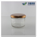 150ml Wide Mouth Glass Caviar Jam Jar with Copper Lid