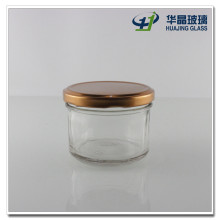 150ml Wide Mouth Glass Caviar Jam Jar with Copper Lid