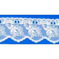 Hot sale ivory lace common designs Embroidered lace fabric trimmings for underwear