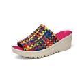 The Women's  Woven Slippers Casual Walking Shoes