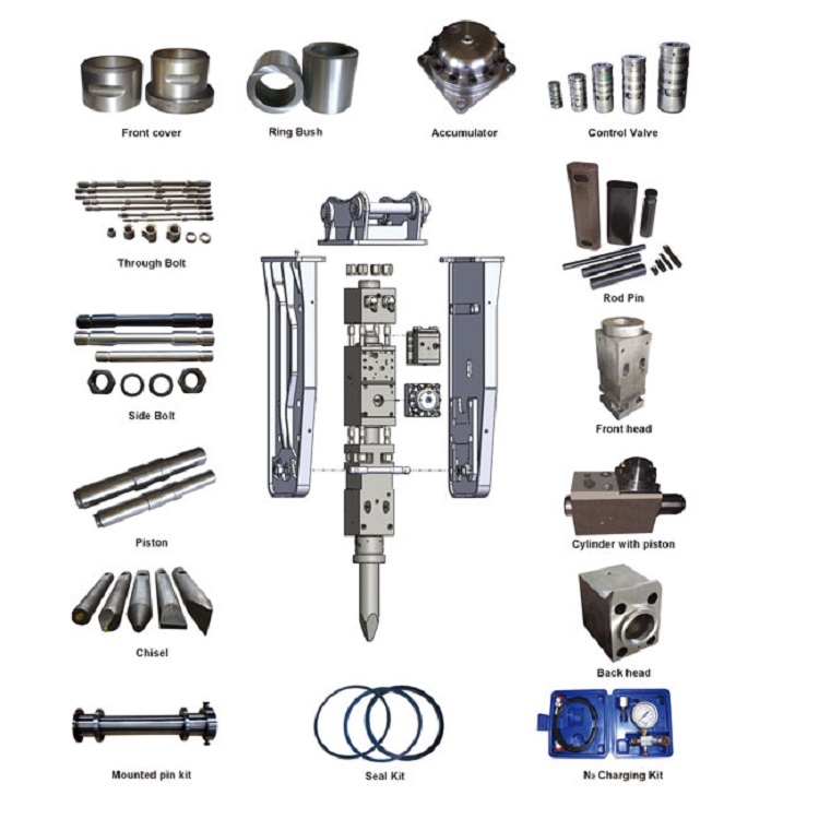 Excavator Hydraulic Breaker Spare Parts1 Excavator Hydraulic Breaker Spare Parts1