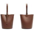 Simple and retro style portable bucket bag