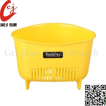 Yellow Plastic Masterbatch Granules