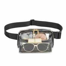 Unisex Fashion Transparent Clear Fanny Pack messenger bag shoulder bag Waterproof PVC Clear Fanny Pack