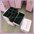 Two in One Pink ABS Professional Make up Artist Trolley Case (SATCMC014)