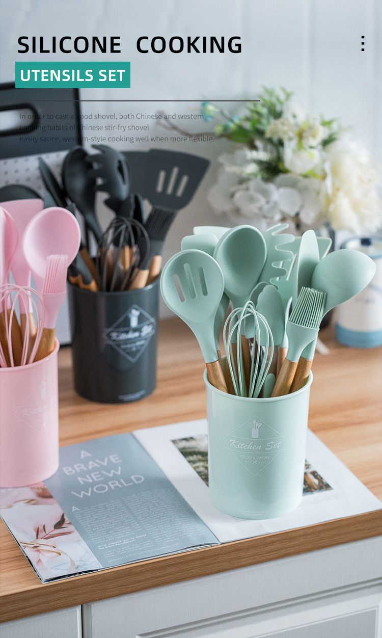 Silicone Cooking Utensils Set