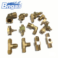 Water heater fittings brass three-way elbow