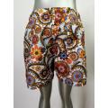 Brightly retro men's beach shorts