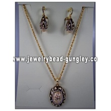 Fashion gold plated jewelry set for lady