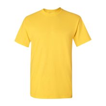 100 algodón amarillo camiseta