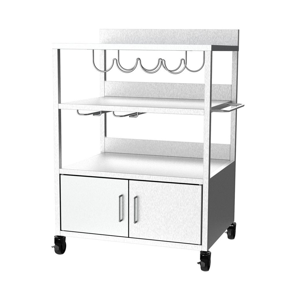 Stainless Steel Burner Plancha Trolley