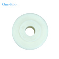 White plastic polyurethane pulley