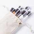 11 PCS Professional Wood Foundation Brosses Kabuki Makeup Brushes