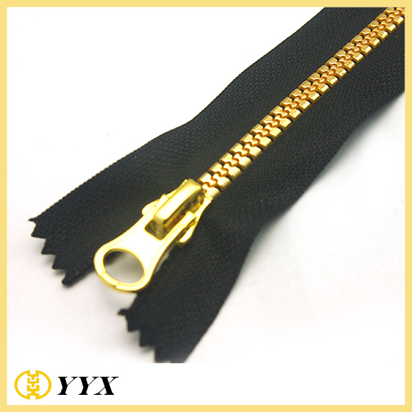 No5 gold Plastic Zipper