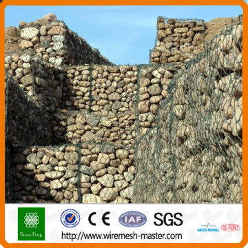 PVC coated gabion baskets